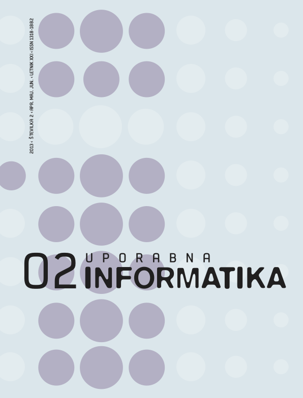 					Poglej Letn. 21 Št. 2 (2013): Uporabna informatika
				