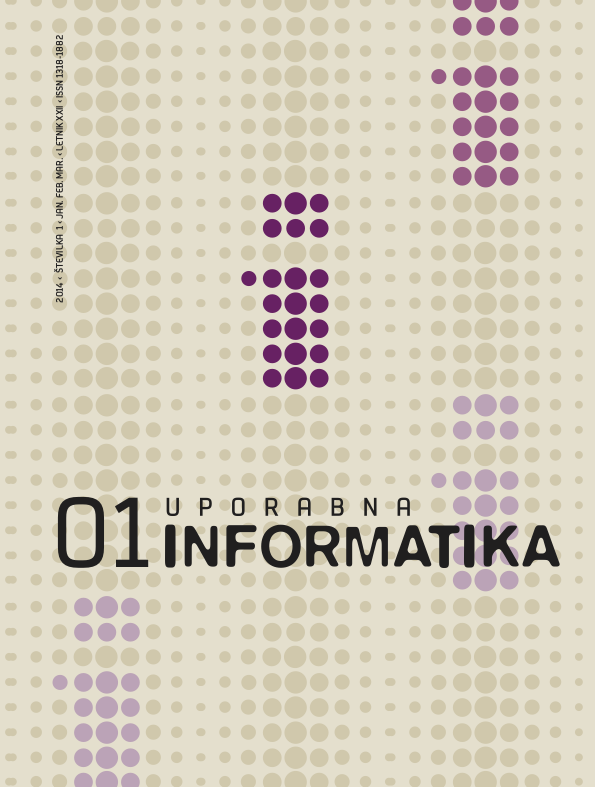 					Poglej Letn. 22 Št. 1 (2014): Uporabna informatika
				