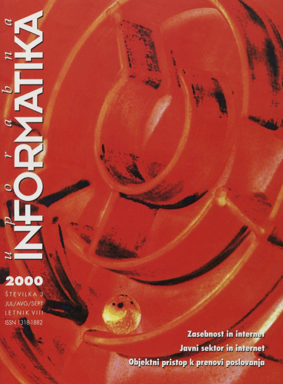 					Poglej Letn. 8 Št. 3 (2000): Uporabna informatika
				