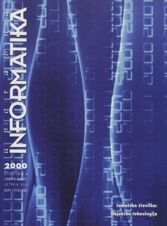 					Poglej Letn. 8 Št. 4 (2000): Uporabna informatika
				